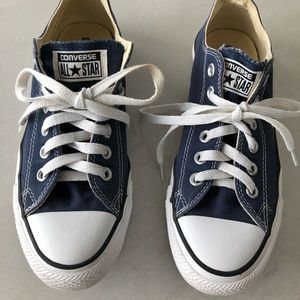 Blue Converse All Star shoes